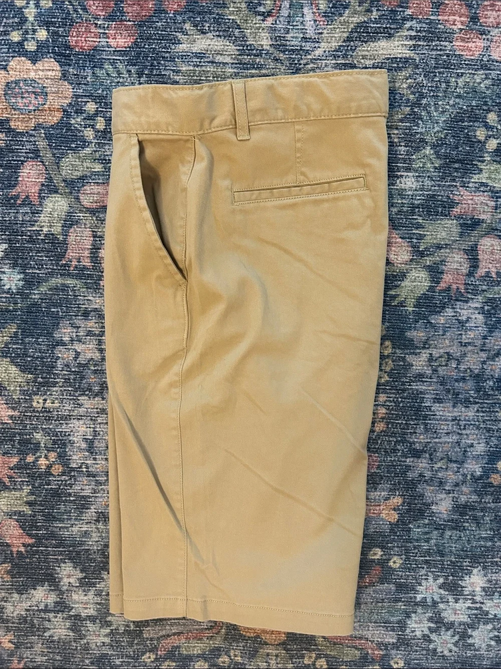 The Children's Place Tan Stretch Chino Shorts size 16 husky- adjustable waist